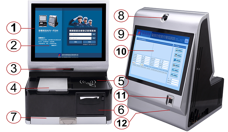 訪客機(jī)示意圖 訪客機(jī)示意圖