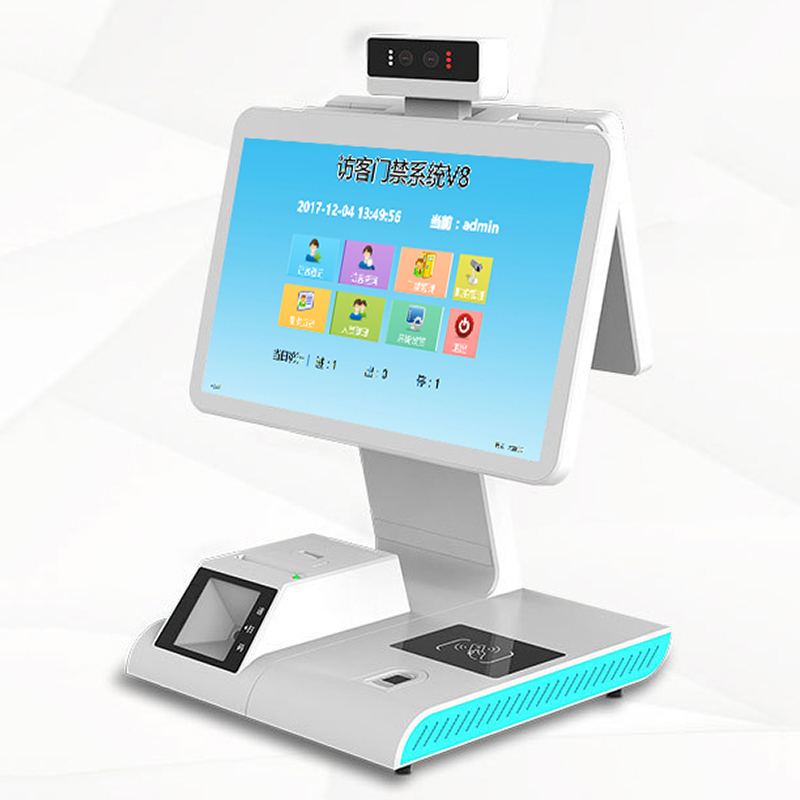 智能訪客機學(xué)校小區(qū)寫機關(guān)單位衛(wèi)管理系統(tǒng)軟件人員進出登記一體機