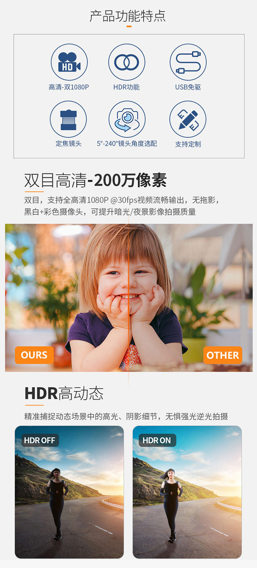 高清1080P雙目攝像頭模組廠家現(xiàn)貨供應(yīng)按需定制加工免費提供人臉識別算法 高清1080P雙目攝像頭模組廠家現(xiàn)貨供應(yīng)按需定制加工免費提供人臉識別算法